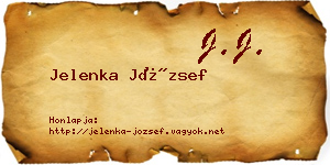 Jelenka József névjegykártya