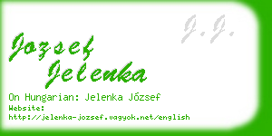 jozsef jelenka business card