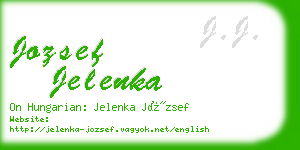 jozsef jelenka business card